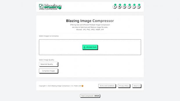 Blaz - The Ultimate Multi Image Compressor + Ads Ready + Storj API Integration | PHP Script - Screenshot 1