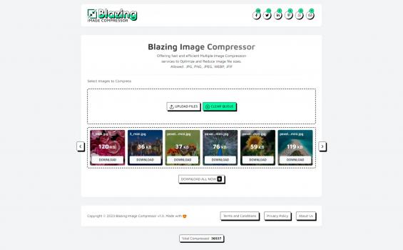 Blaz - The Ultimate Multi Image Compressor + Ads Ready + Storj API Integration | PHP Script - Screenshot 3