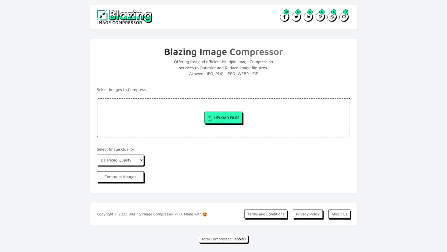 Blaz - The Ultimate Multi Image Compressor + Ads Ready + Storj API Integration | PHP Script - Screenshot 1