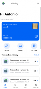 Loyalty system built in PHP with Slim 4 micro-framework and dedicated mobile app built in Ionic 6 - Screenshot 3