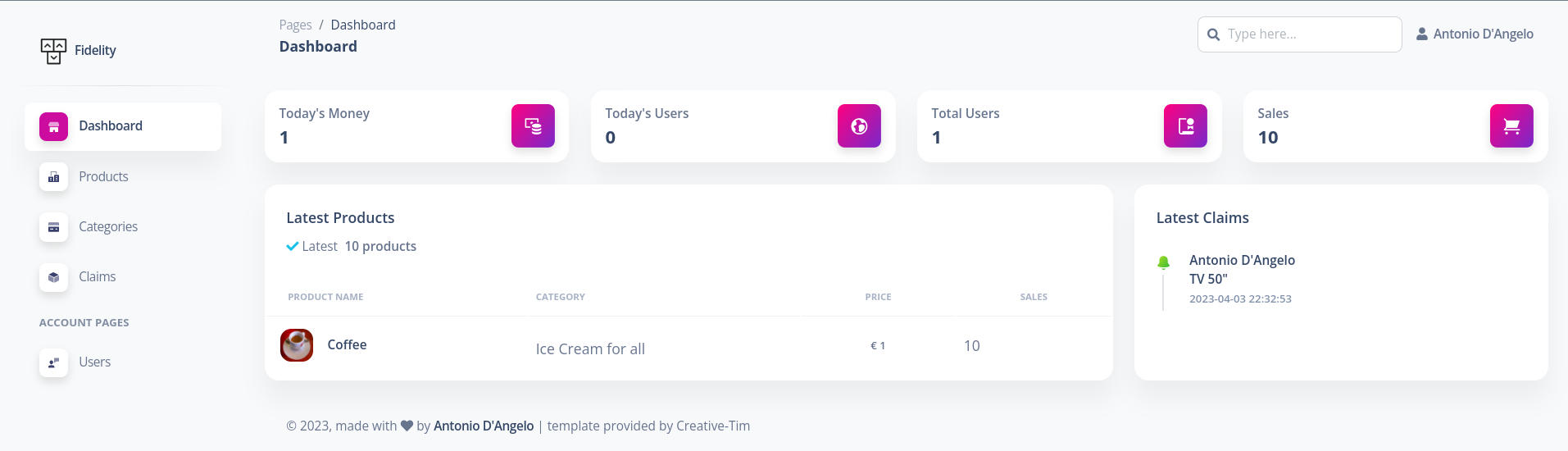 Loyalty system built in PHP with Slim 4 micro-framework and dedicated mobile app built in Ionic 6 - Screenshot 8