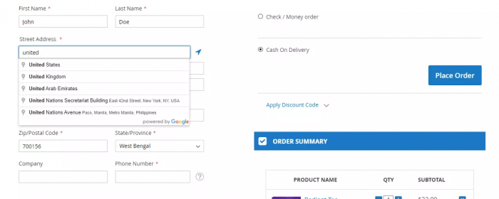 Magento 2 One Step Checkout - Screenshot 1