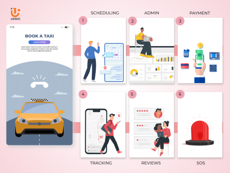 Uplogic Taxi Booking App - Screenshot 2