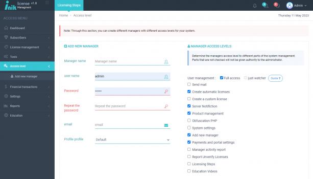 Visit Listing - iNik - license managment system iNik - license managment system - Screenshot 7