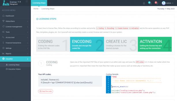 Visit Listing - iNik - license managment system iNik - license managment system - Screenshot 8