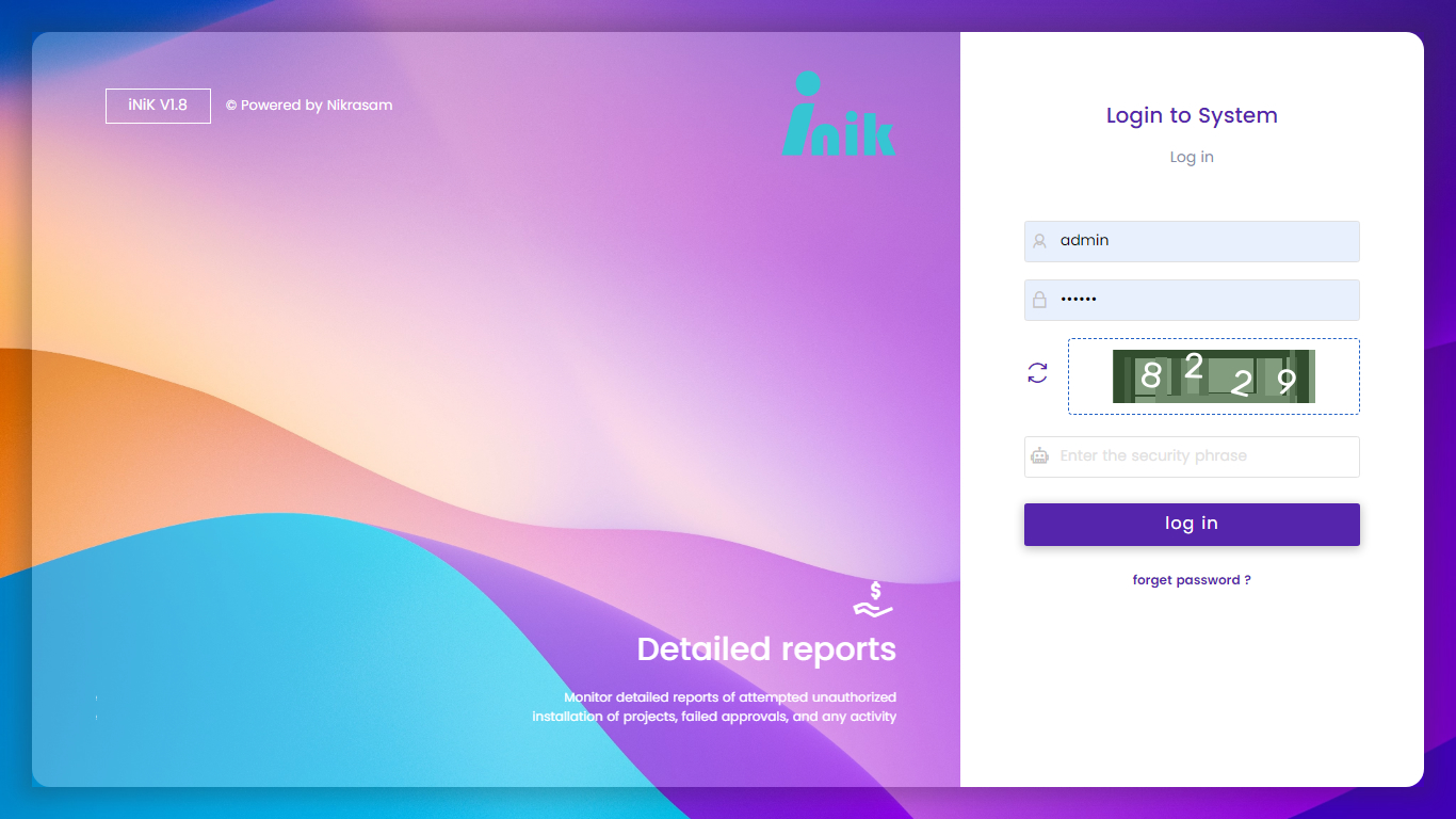 iNik - license managment system - Screenshot 1