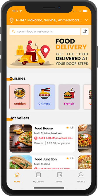 UberEats Clone: White Label Food Delivery App - Screenshot 1