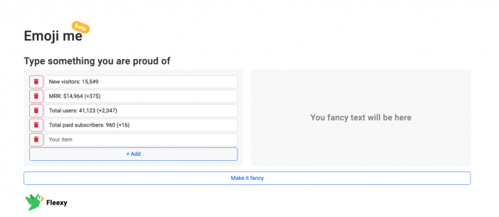 Visit Listing - Fleexy Team Emoji Generator Fleexy Team Emoji Generator - Screenshot 1