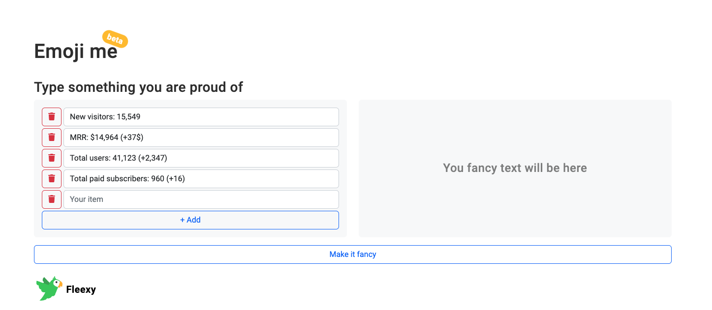 Fleexy Team Emoji Generator - Screenshot 1