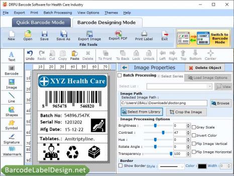Healthcare Barcode Program - Screenshot 1