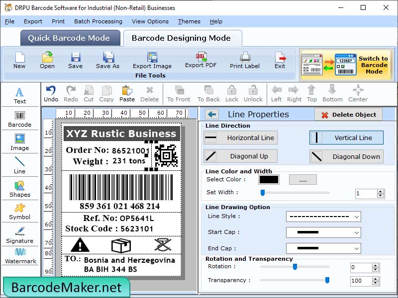 Industry Barcode Maker - Screenshot 1