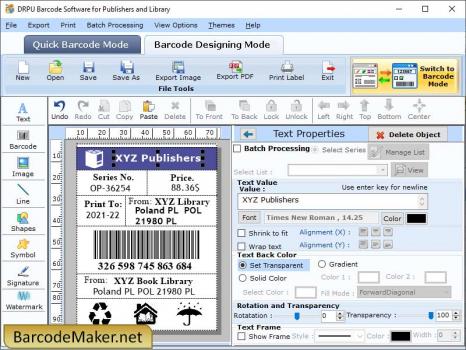 Visit Listing - Library Barcode Maker Software Library Barcode Maker Software - Screenshot 1