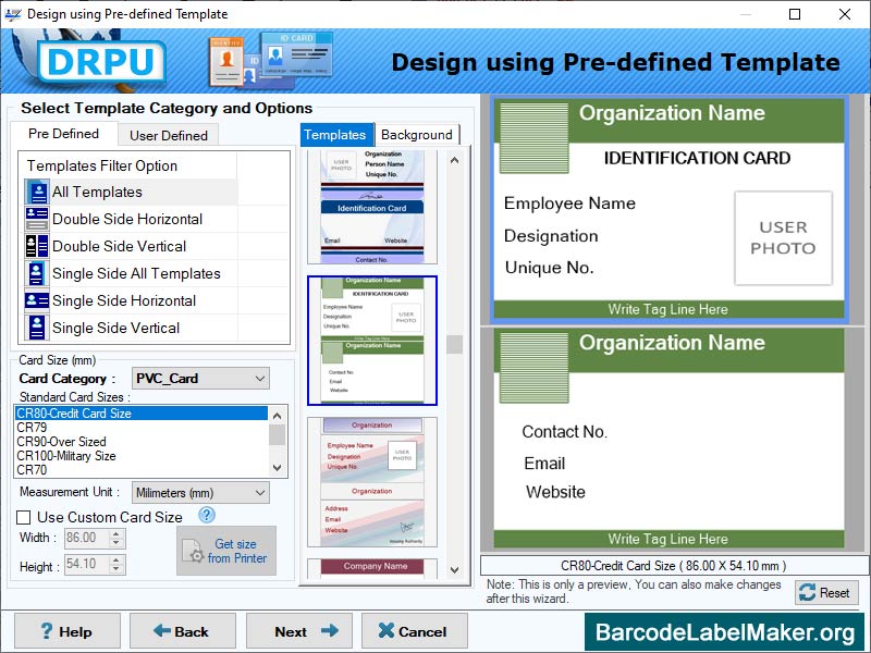 Photo ID Card Maker Software - Screenshot 1