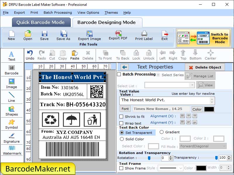 Label Maker for Professional - Screenshot 1