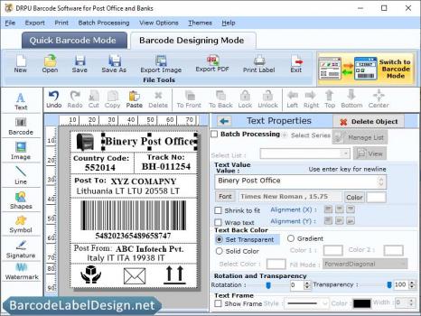 Visit Listing - Design Postal Barcode Design Postal Barcode - Screenshot 1