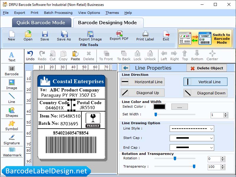 Warehouse Barcode Design - Screenshot 1