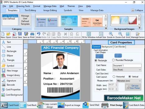 Visit Listing - Student ID Card Maker Software Student ID Card Maker Software - Screenshot 1