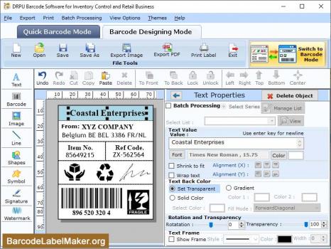 Visit Listing - Barcode Inventory Management Software Barcode Inventory Management Software - Screenshot 1