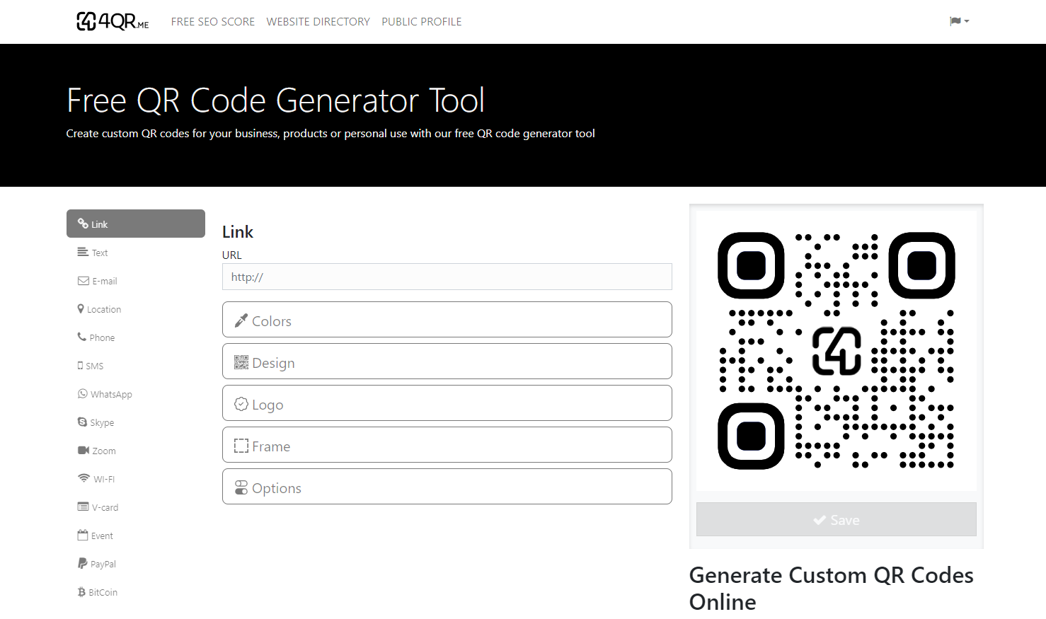 4qr.me - Screenshot 1