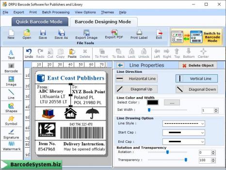 Visit Listing - Library Barcode Software Library Barcode Software - Screenshot 1