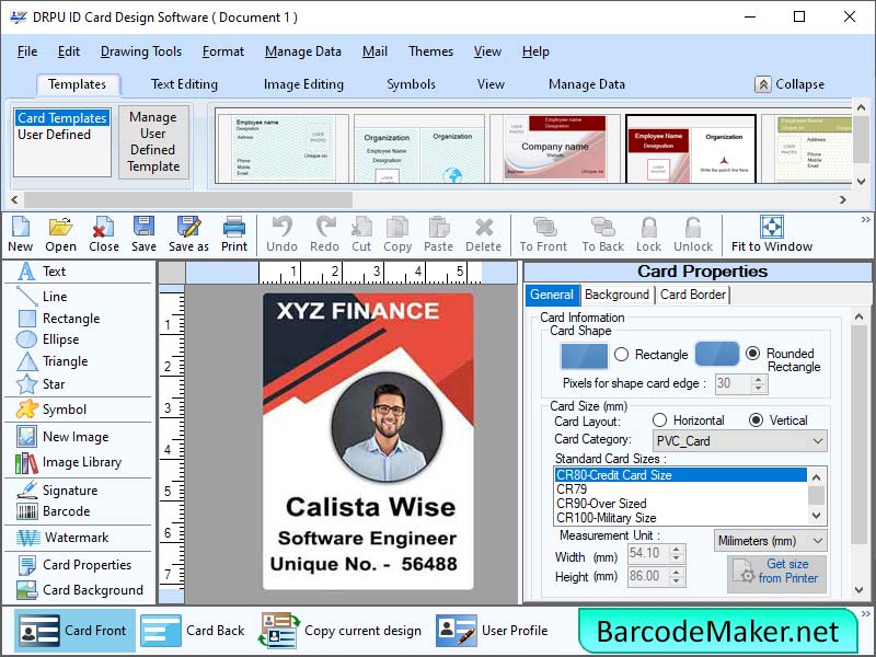 Card and Label Maker Software - Screenshot 1