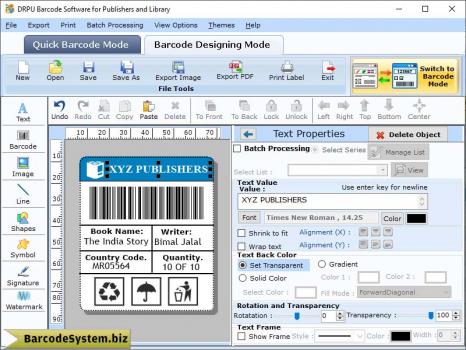 Visit Listing - Publisher Barcode Tool Publisher Barcode Tool - Screenshot 1