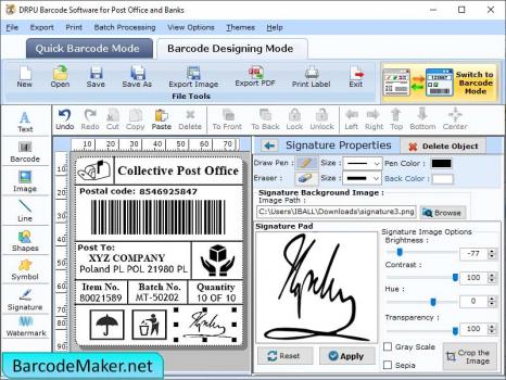 Visit Listing - Postal Service Barcode Creator Postal Service Barcode Creator - Screenshot 1