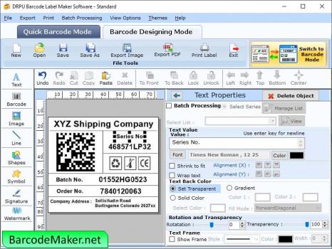 Visit Listing - Standard Barcode Label Producer Standard Barcode Label Producer - Screenshot 1