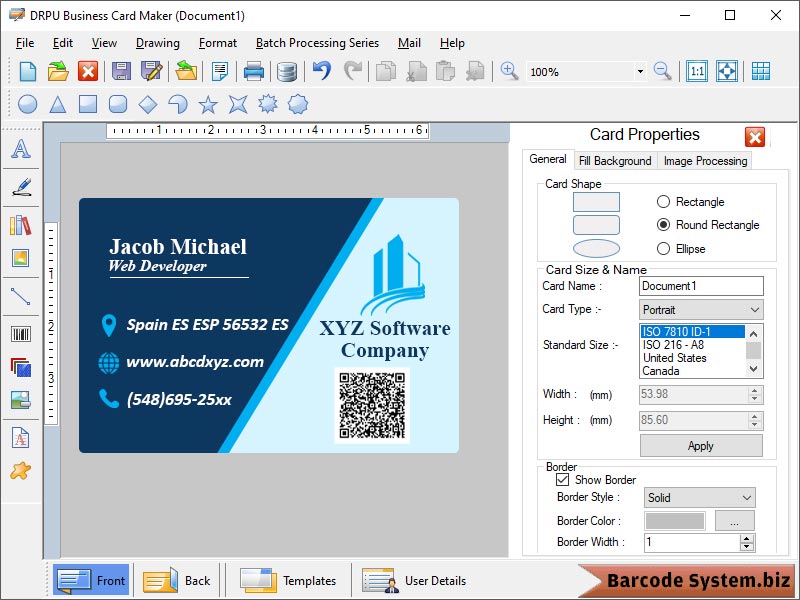 Design Business Card Software - Screenshot 1