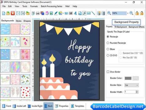 Printing Birthday Cards Tool - Screenshot 1