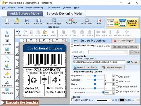 Visit Listing - Generate Barcode Label Program Generate Barcode Label Program - Screenshot 1