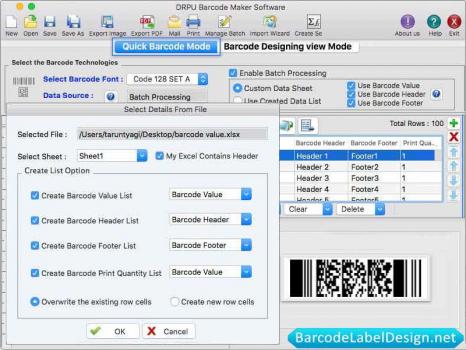 Visit Listing - Mac Barcode Labels Software Mac Barcode Labels Software - Screenshot 1