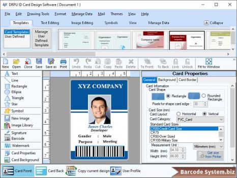 Design ID Card Tool - Screenshot 1