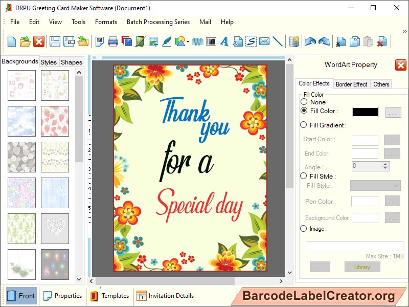 Create Greeting Card - Screenshot 1