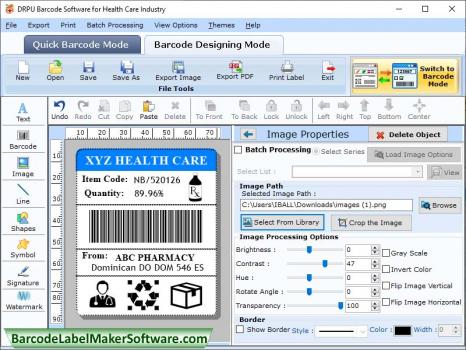 Visit Listing - Barcode Label Healthcare Utility Barcode Label Healthcare Utility - Screenshot 1