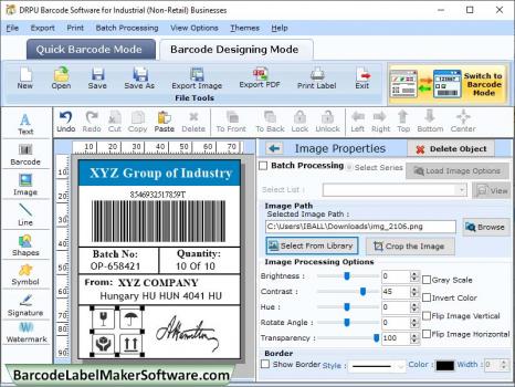 Visit Listing - Industrial Barcode Label Creator Industrial Barcode Label Creator - Screenshot 1