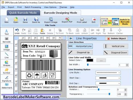 Barcode Label for Retail Industry - Screenshot 1