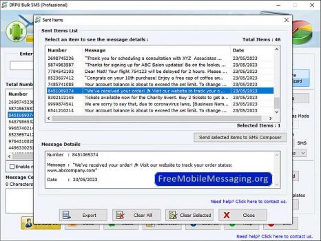 USB Modem SMS Messaging Software - Screenshot 1