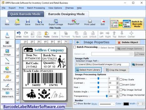 Retail Barcode Maker Software - Screenshot 1