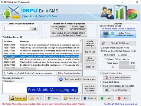Visit Listing - GSM Mobile Messaging Tool GSM Mobile Messaging Tool - Screenshot 1