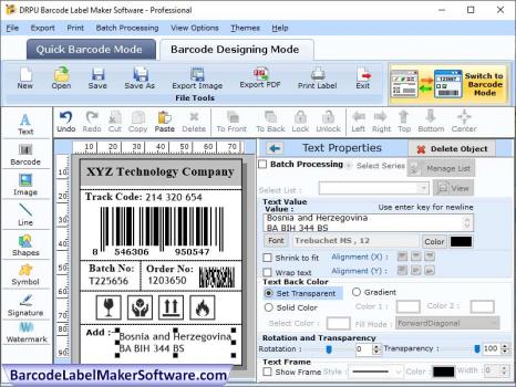 Visit Listing - Barcode Label Professional Edition Barcode Label Professional Edition - Screenshot 1