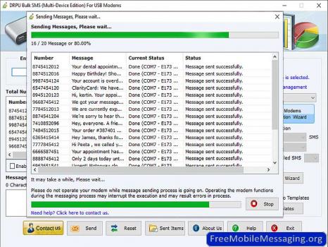 Modem Bulk SMS Software - Screenshot 1
