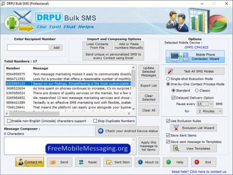 Free Mobile Messaging Software - Screenshot 1