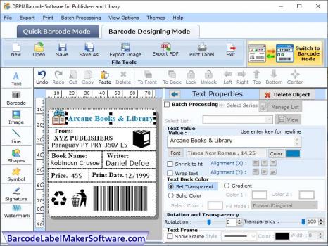 Visit Listing - Barcode Label Maker Software Publisher Barcode Label Maker Software Publisher - Screenshot 1
