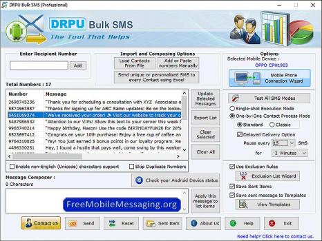 Visit Listing - Bulk SMS Application Bulk SMS Application - Screenshot 1