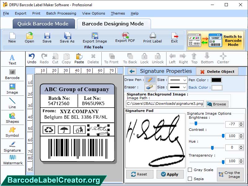 Create Barcode Labels - Screenshot 1