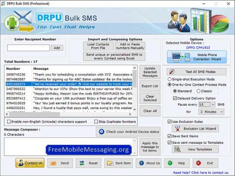 Visit Listing - Mobile Messaging Software Mobile Messaging Software - Screenshot 1