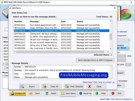 Visit Listing - Send SMS GSM Modem Send SMS GSM Modem - Screenshot 1