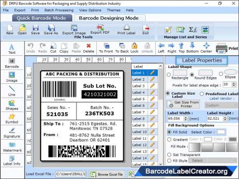 Visit Listing - Packaging Barcode Creator Software Packaging Barcode Creator Software - Screenshot 1