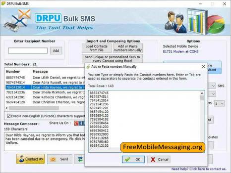 Visit Listing - Send Bulk SMS Messages Send Bulk SMS Messages - Screenshot 1